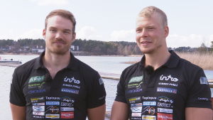 Antti Kilpeläinen och Joel Naukkarinen roddarna Joel Naukkarinen och Antti Kilpeläinen