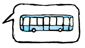 Diskussionen om busstrafiken har gått het. Också invånare har vädjat för bussarna. Puhekuplassa piirretty linja-auto
