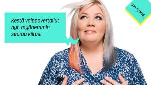Jenny Lehtinen ja puhekupla: Kestä vaippavertailut nyt, myöhemmin seuraa kiitos!