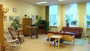 Den mobila avdelningen är en av de sista som finns kvar i Ekåsens huvudbyggnad. Den mobila avdeliningen på Ekåsens sjukhus.