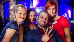 Kuvassa Helena Rängman, Sanni Haahdenmaa, Kalle Ruusukallio ja Hanna-Riikka Siitonen.