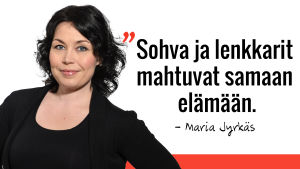 Marian sitaatti: Sohva ja lenkkarit mahtuvat samaan elämään.