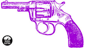 Violetti vanhanaikainen revolveri. Triggeriherkkyys on voitettavissa! Jos syöt tunteisiisi, lue tämä