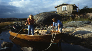 Tove Jansson och Tuulikki Pietilä på Klovharun Tove Jansson och Tuulikki Pietilä på Klovharun