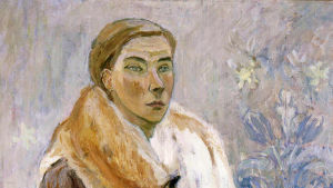 Detalj ur självporträtt av Tove Jansson Detalj ur självporträtt av Tove Jansson
