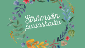 Graafinen kuva tekstillä Strömsön puutarhailta