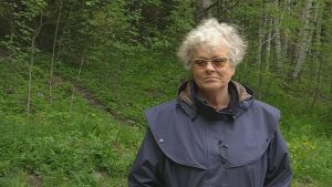 Kerstin Andersson säger sig sakna lokalsinne. Kerstin Andersson, deltagare i Sibbo kommuns skogsterapi