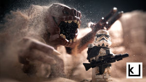Vesa Lehtimäen tekemä kuva Star Wars Legoilla