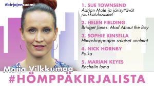 Maija Vilkkumaan hömppäkirjalista kesän lukuvinkeiksi.
