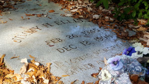 Ellis ligger begravd bredvid sina föräldrar på kyrkogården New Live Oak i Selma, Alabama. Den amerikanska artisten Jimmy Ellis gravsten.