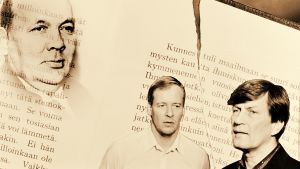 Näyttelijöitä radiodraamasta Se kaipaus meitä riepottaa, kuvituskuva.