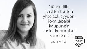 Toimittaja Laura Friman