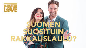 SuomiLOVEn juontajat Jenni Pääskysaari ja Mikko Leppilampi