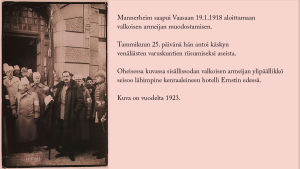 Mannerheim esikuntineen Vaasassa v. 1923.