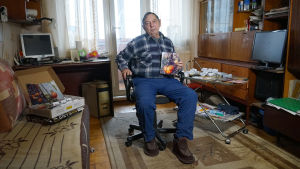 Nikolaj Andrejevitj Alexandrov, pensionär i Tjeljabinsk. Nikolai Andrejevits Aleksandrov, pensionär i Tjeljabinsk.