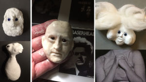 Eraserhead-hahmojen muotoilua.