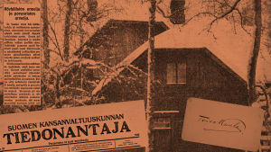 Huvila, jossa Alma ja Toivo Kuula asuivat Säiniöllä keväällä 1918.
