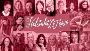 Helsinki Lit 2018 Helsinki Lit 2018, kuvassa paljon tapahtumaan liittyviä kirjailijoita