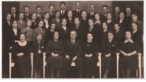 Oulun Osuuskaupan sekakuoro Sävel vuonna 1933.