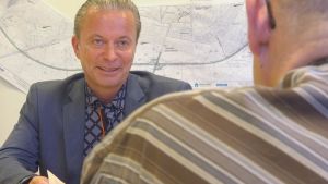 Anders Östergård är vägdirektör på NTM-centralen. Anders Östergård på NTM-centralen i Vasa