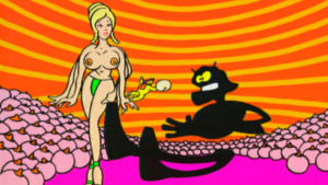 Kuvakaappaus E-rotic-yhyteen musiikkivideolta Fritz Love My Tits