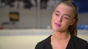 Rebecca Gergalo är regerande finländsk mästare i rytmisk gymnastik. I VM 2017 slutade hon på 45:e plats i kvalet. Rytmiska gymnasten Rebecca Gergalo 2018.