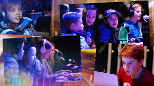 Gemensamma spelregler underlättar vardagen för alla. barn som spelar dataspel på lanparty
