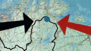 Pulmankijärvi idän ja lännen asemahtien välissä Kartta Pohjois-Suomesta