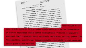 “As Himmler’s physical therapist, Kersten had the opportunity to meet Adolf Hitler quite often, at least once a month, and he says that he would have long conversations with Hitler whom he greatly admired. Himmler tasked Kersten with presenting the President of Finland with plans on how to take action against Jews living in Finland”. This memo regarding Leo Fahler’s trip to Sweden from October 7 to 19, 1945 shows that State Police was interested in Himmler's masseur. Finnish Security Intelligence Service document, Finnish National Archive