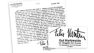 Kersten signed and stamped his own diary entries. Why? A signed and dated page of Felix Kersten's diary.