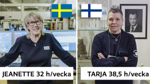 Att jobba med myndighetsansvar präglar nödcentralsarbetet i Finland. Åtminstone SOS Alarm i Stockholm har lyckats locka sin personal att stanna. Jeanette har bakom sig nio år i branschen, Tarja fem. Jeanette och Tarja jobbar på nödcentral