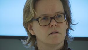 Chefsläkare Pia-Maria Sjöström i Jakobstad. Chefsläkare Pia-Maria Sjöström på Malmska sjukhuset i Jakobstad