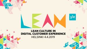 Lean Culture in Digital Customer Experience 2019