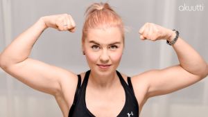 Tuplahauis edestä Päivikki Koskinen