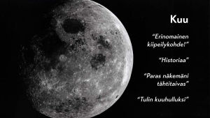 Kuu ja tekstejä