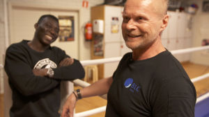 Saku Silvennoinens kallade först Toure ”Mr Smile” eftersom han log hela tiden. Senare blev smeknamnet ”Ukunta”. Saku Silvennoinen och Nourdeen Toure.