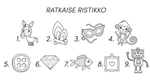 Pikku Kakkosen Eskarin tehtävä, ratkaise ristikko
