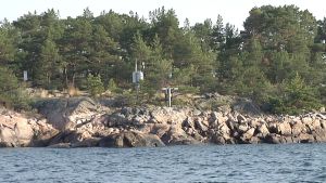 Mätstation utanför Åbo. Mätstation som mäter svavelhalten i fartygens avgaser.