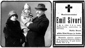 Emil ja Hellin Sivori pienen Jouko-poikansa kanssa.