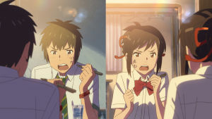 Kuva anime-elokuvasta Your Name.