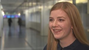 Amanda Prykäri måste bli antagen till magisterutbildningen före hon kan fortsätta sina studier. Amanda Prykäri.