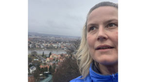 Selfiessä oopperalaulaja Camilla Nylund koronakeväänä 2020.