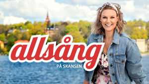 Programledaren Sanna Nielsen leder Allsång på Skansen för femte året i rad