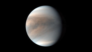 Venus japanilaisen Akatsuki-luotaimen kuvaamana maaliskuussa 2018.