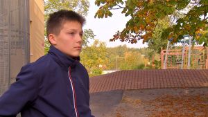 Adrian Liljeström gillade att få jobba med nya verktyg och skapa film i skolan. Adrian Liljeström på årskurs 6.