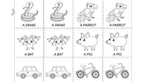 Pikku Kakkosen Eskari-sovelluksen tulostettava paperi, muistipeli