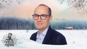 Fritjof Sahlström Fritjof Sahlström mot en vintrig bakgrund.