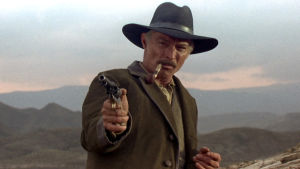 Lee Van Cleef ja revolveri elokuvassa Kosto odottaa