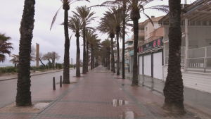 Blåsigt och regnigt på Mallorca. Blåsigt och regnigt på Mallorca 20.3.2021