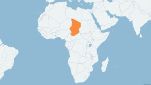 Tchad blev ett oljeland 2003. Den nu bortgångne presidenten fick mycket kritik för hur han hanterade landets oljetillgångar Tchad på karta